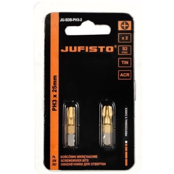 Końcówki do wkrętarek PH3 25mm Jufisto
