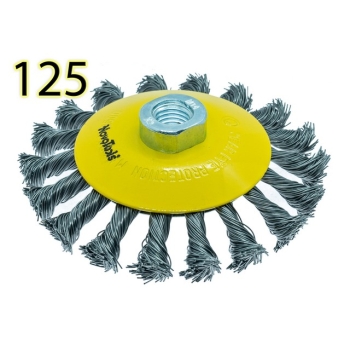 Szczotka tarczowa NOVO splatana 125mm