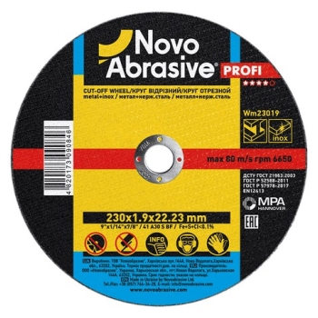 Tarcza do met NOVOABRASIVE 230*3.0