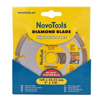 Tarcza diament. 125 segment NovoTools