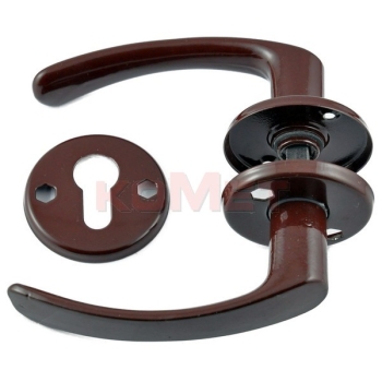 Klamka seger drzw. dziel./sz brąz wkł.