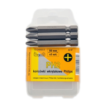 Końcówki do wkrętarek PH2 50mm Drel