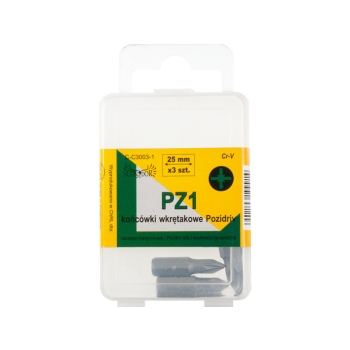 Końcówki do wkrętarek PZ1 25mm Drel