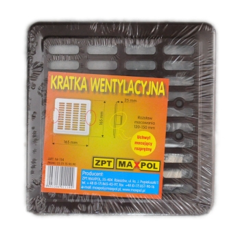 Kratka went. 165x165 brązowa