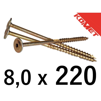 Wkręt ciesielski talerz 8x220