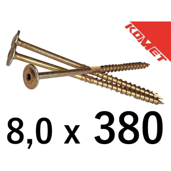 Wkręt ciesielski talerz 8x380