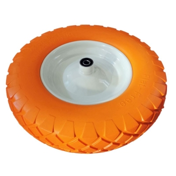 Koło taczki poliuretan ŻÓŁTE/POMAR 16x400